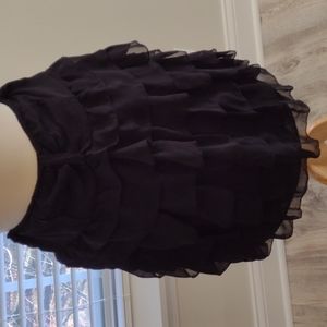 Max Rave Black Tiered Skirt